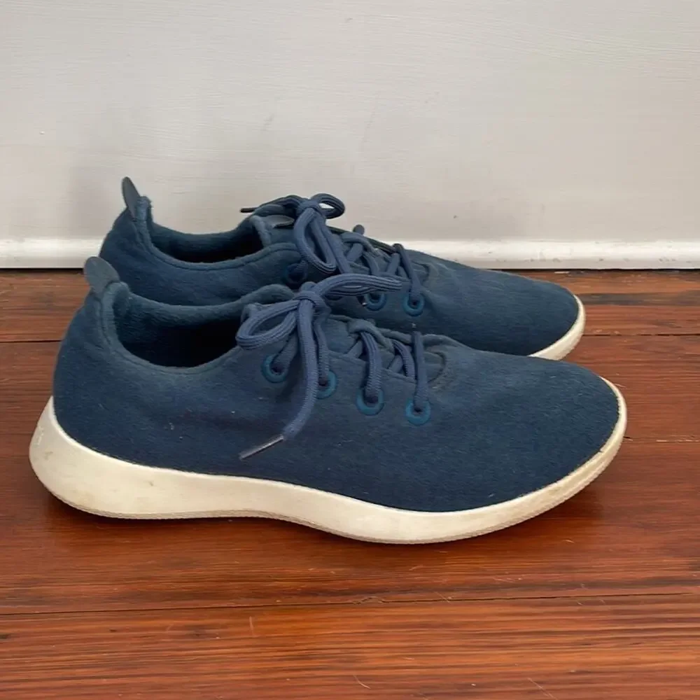 Allbirds wool runners felt athletic lace up sneaker trainers sz 10